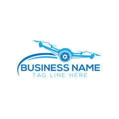 drone logo icon vector template
