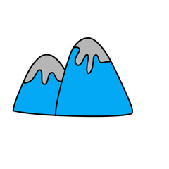 silouettee landscape mountain