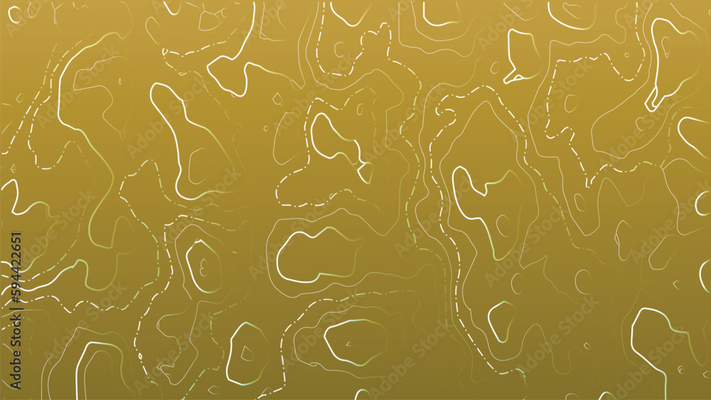 Poster stylized topographic map outline height in lines and contours. the concept of a conditional geograph