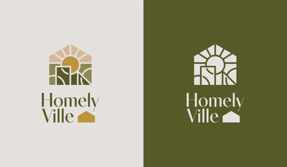 Building Residence Real Estate House Logo. Universal creative premium symbol. Vector sign icon logo template. Vector illustration