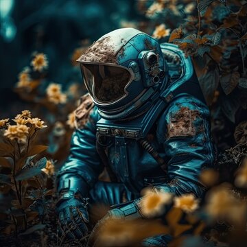  new planet flowers flora fauna astronaut
