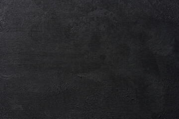 Black wooden painted surface, texture