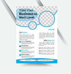 Professional creative unique modern flyer design template