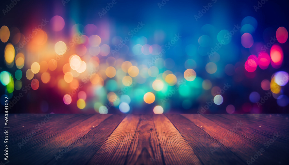 Poster glowing abstract backdrop illuminated with multi colored lighting generated by ai