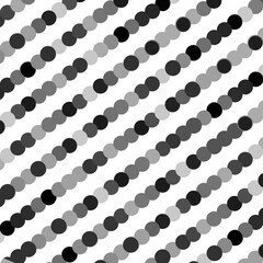 Cute circles geometric pattern. Monochrome minimalistic pattern. White, grey and black circles design for wallpaper, scrapbooking, app, web design