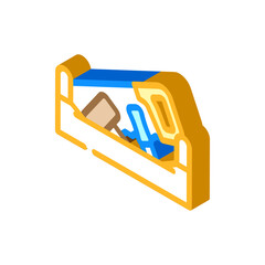 toy tools baby isometric icon vector illustration