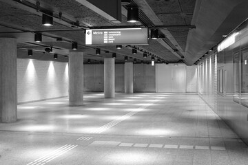 Tunnel in der Metro von Amsterdam