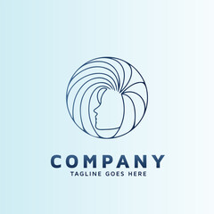 Design a modern unisex logo for our hair loss cosmetic brand