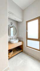 modern bathroom with walls