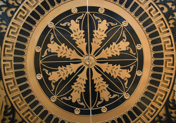 Door versace design with beautiful pattern 