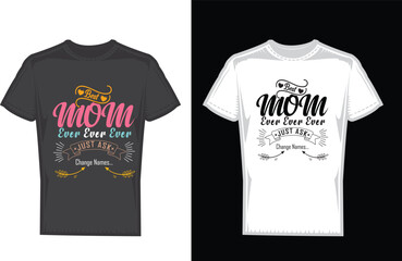 Happy Mother's Day Typography T-shirt Design &  Vector Design, Template 
