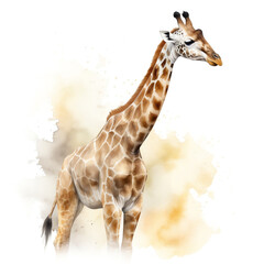 Giraffe Portrait | Wildlife Watercolour Illustration