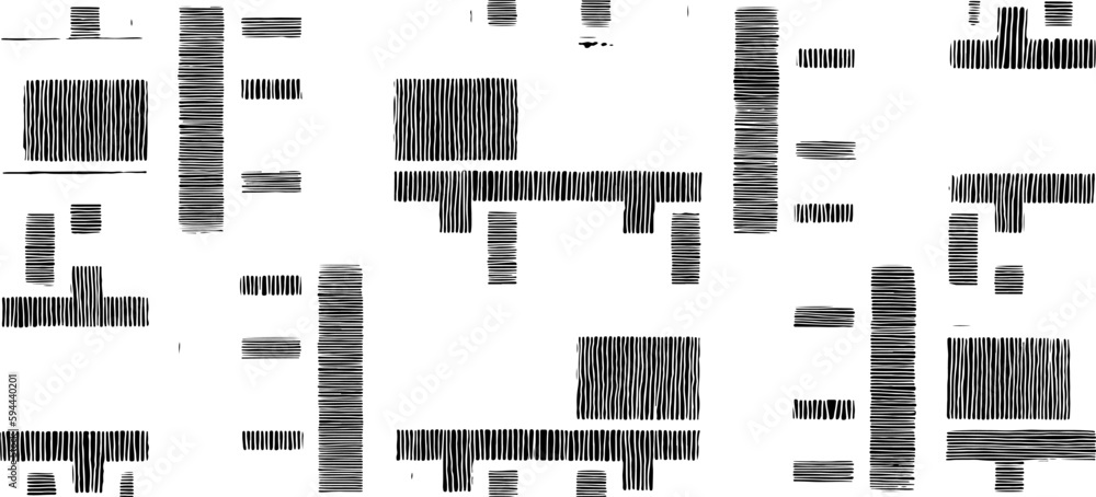 Poster monochrome texture composed of irregular graphic elements. distressed uneven grunge background. abst
