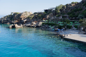 Fototapeta premium view of the coast of the region sea