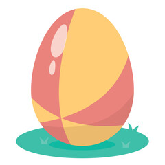 Isolated colored easter egg icon Vector