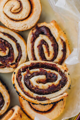 Kleicha, Iraqi date cookie in spiral form with nigella seeds