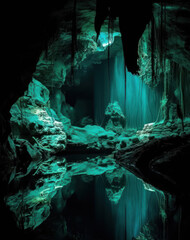 Blue Cave, AI