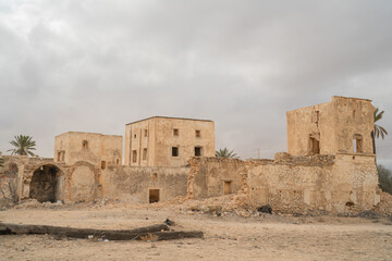 Old abandoned buildings on the island of Djerba - Tunisia