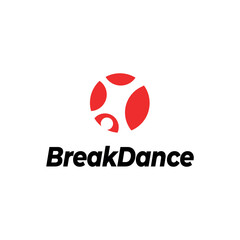 breakdance creative concept logo 