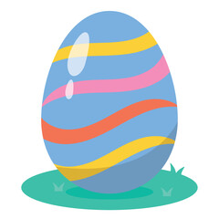 Isolated colored easter egg icon Vector