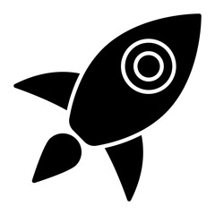 Rocket Glyph Icon
