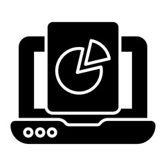 Business Research Glyph Icon