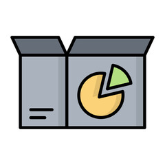Product Analytics Line Color Icon