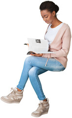 Portrait of a Woman Reading a Magazine