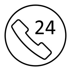 Support Thin Line Icon