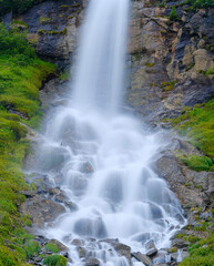 Beilstein waterfall. Otztal Alps in the Naturepark Otztal. Europe, Austria, Tyrol