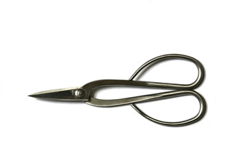 bonsai shears (plant pruning scissors) tools on white background