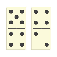 Isolated pair of domino objects icon Vector
