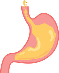 逆流性食道炎のイメージイラスト