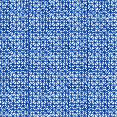 Crossed squares in blue