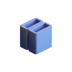 Cube 3D Render Design Element 09