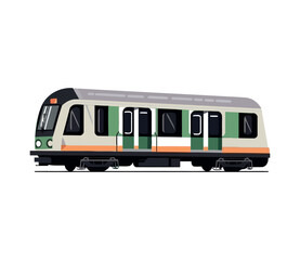 Modern vector illustration of a train