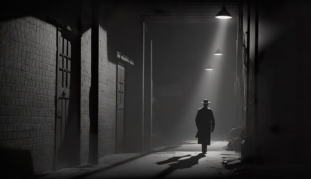 A detective film noir (ai generate)