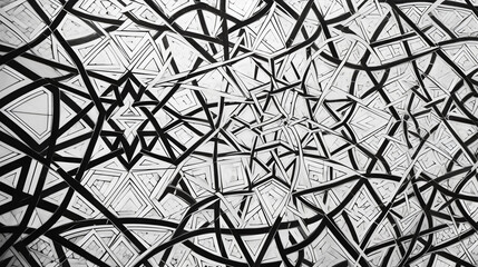 Abstract geometric pattern design 4