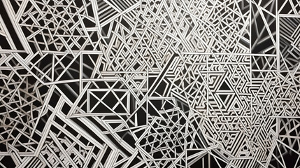 Abstract geometric pattern design 17