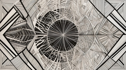 Abstract geometric pattern design 21