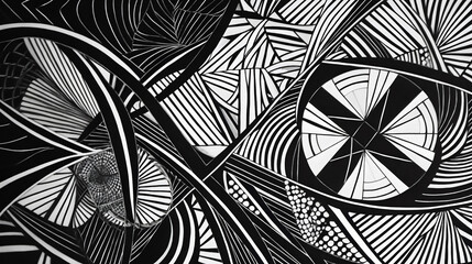 Abstract geometric pattern design 27