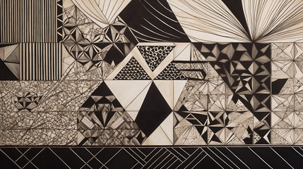 Abstract geometric pattern design 29