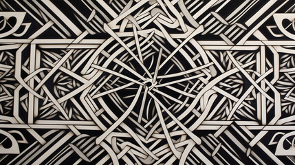 Abstract geometric pattern design 30