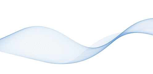 abstract blue wave background. Blue minimal round lines abstract background. Thin line wavy abstract vector background. Curve wave seamless pattern. Line art striped graphic template