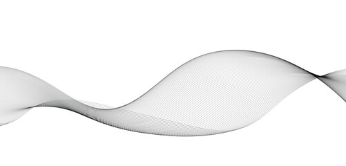 Abstract wavy background. Thin line wavy abstract vector background. Curve wave seamless pattern. Line art striped graphic template design