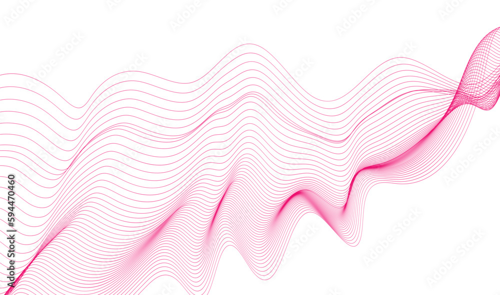 Poster abstract wave background. minimal round lines abstract background. abstract blue wave lines pattern 