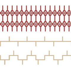 Pixel pattern. Ethnic abstract art. Harmonious pattern of tribal ornament, folk embroidery, Aztec geometric print. Design for carpet, wallpaper, clothing, textile, pillow, curtain.