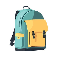Travel backpack packed for summer adventure journey