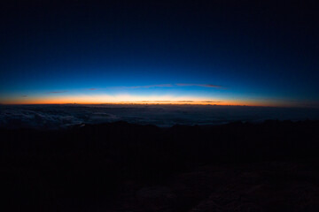 sunrise over the mountains