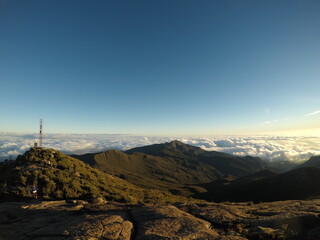 sunrise in the mountains